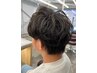 男性カット+ニュアンスパーマ(くせ毛風・ゆるめなパーマ) 8000円