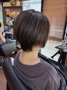 ロッソバイアルター 鎌取(ROSSO by aL-ter) ミニウルフ/デジタルパーマ/チェリーブラウン[おゆみ野/鎌取]