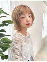 ロエ 福山川口店(loe)&nbsp;【loe】切りっぱなしボブ×レイヤーカット×ケアブリーチ