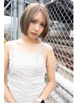 ホロン 池袋(HOLON)&nbsp;池袋美容室HOLON【レイヤーボブ/ミルクティーベージュ】