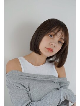 パール(PearL) 【PearL】ミニボブ/透明感カラー/ストレートパーマ/髪質改善