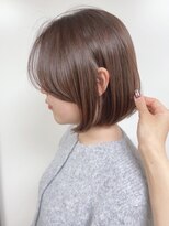 モリオフロムロンドン 原宿本店(morio from London)&nbsp;【morio原宿】ボブ 大人ボブ 顔まわりレイヤー ピンクブラウン