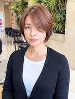 ラック 由比ヶ浜(LUCK)&nbsp;ハイライト/白髪ぼかし/ショート/丸みボブ