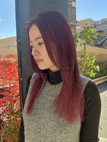 ロライマ 代官山(roraima)&nbsp;ロングレイヤー　カシスレッド