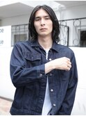 ニュアンスパーマリバースセンターパートフェザーパーマ