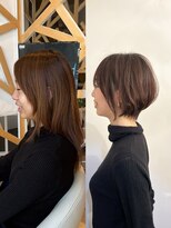 ソアンヘアー(SOAN hair)&nbsp;グラデーションショートレイヤーボブ