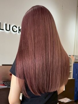 ラック 津田沼(LUCK) ピンクレッドダブルカラーインナーカラーケアブリーチ