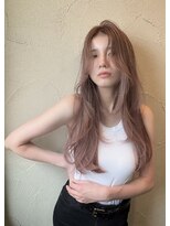 ジーナ 梅田(Zina)&nbsp;ピンクベージュ×ゆるふわ韓国巻き