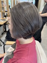 グラッシー センター北店(GLASSI) 白髪ぼかしハイライト★アッシュグレージュ★ショートボブ★坂田