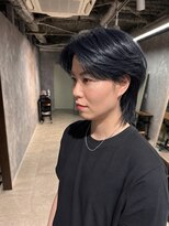 ロイ 梅田(Roy)&nbsp;#韓国ヘア#韓国レイヤー#ネイビーカラー#顔まわりレイヤー