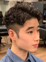 エリマ 横浜西口(elima)&nbsp;シャドウパーマのかき上げマッシュショート◎