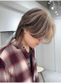リバースセンターパートニュアンスパーマダウンバング渋谷