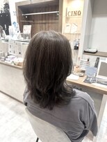 ジャストビューティサンク 上大岡(Just Beauty CiNQ)&nbsp;白髪ぼかしハイライト×ミントベージュで叶える大人透明感カラー