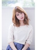 小顔ロングカーリーヘア
