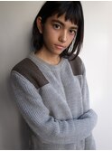 〔people〕外国人風ざっくり前髪×ラフボブ