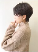 大人かわいい☆チークバング×耳かけショート[20代/30代/40代]
