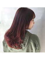 エイト ヘアサロン 渋谷本店(EIGHT)&nbsp;レイヤースタイル×ピンクレッド　tt06