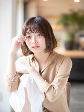 テラス 銀座(terrace) ナチュラル透け感バング×王道ブラウン