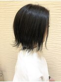 【morio】札幌ボブ　黒髪暗髪外ハネボブ