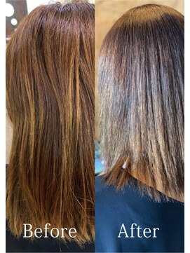 アークスヘアー ハイライト/ 前下がり/ベージュカラー×前下がりショートボブ