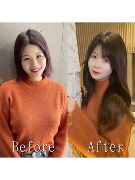 あるじゃんすー 梅田店 ブラウン#シールエクステ#メルティカラー#くびれヘア#美髪#梅田