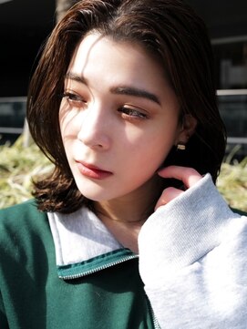 セシルヘアー 松山店(Cecil hair) かき上げバング×くびれヘア