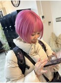 ビビットピンク ダブルカラー、トリートメント、ハイトーン