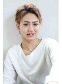 アップバングショート【ツーブロック刈り上げ短髪】