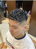 アイロンパーマ　フェード