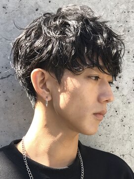 テン 心斎橋(tenn.) 波巻きパーマメンズマッシュウルフカットツイストスパイラル★