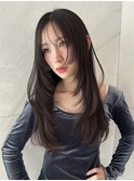 韓国ヘア美髪うるツヤ姫レイヤーカットグレージュブリーチ無し