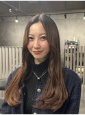 韓国風レイヤー/顔周りレイヤー/韓国風巻き髪/レイヤーカット