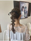 お呼ばれヘアセット