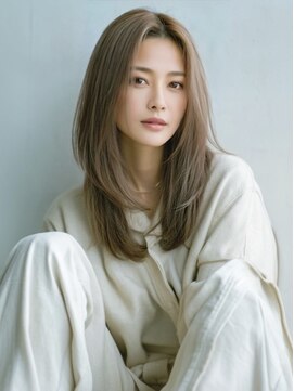 アルトリスト(Altruist Aging×HAIR&SPA) ★ダークアッシュ大人ガーリーボブ着物ミディアムレイヤーカット