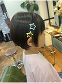 【lotus下枝】耳掛けショートボブ/丸みショート/キッズカット