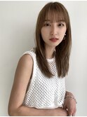 柔らかベージュストレート