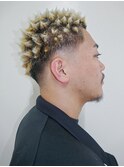メンズカットアップバングスパイキーショート