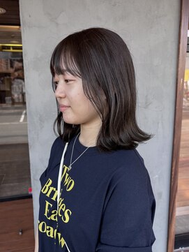 ヘア プロデュース キュオン(hair produce CUEON.) 切っぱなし/グレージュ