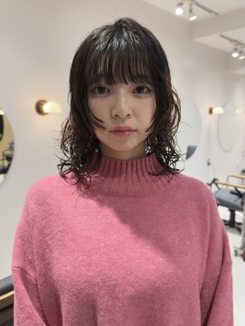 スタン 渋谷(Stam) 顔周りlayer perm［レイヤー/パーマ］