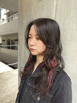 インナーウルフレイヤーパーマ