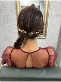 サイド編み下ろし