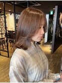 【四条烏丸】オレンジブラウン×ミディアムレイヤー