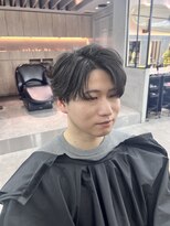 ロンドシエル 横浜(Lond ciel)&nbsp;men's/メンズ/刈り上げセンターパート/フェザーパーマ/横浜
