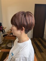 リノアプラス(Linoa+)&nbsp;大人美シルエットショート×ピンクブラウン