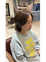 キューズ(CUES) 伸びたパーマを活かしたカット