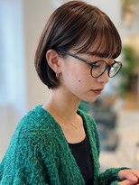 リル バイ フレイムス 川口(Lilou by Frames)&nbsp;ショートボブ20代30代40代◎前髪あり丸みショートミニボブ川口