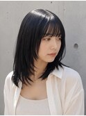 艶髪/ミディアム/髪質改善/透け感_シオン