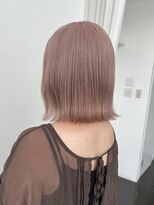 シーナ バイ マグ(siina. by Mag)&nbsp;透明感ケアブリーチホワイトピンクカラーボブ髪質改善秋カラー