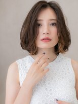 カバーヘア 上尾西口店(COVER HAIR)&nbsp;デザインカラー大人美人ワンレンかきあげボブディ30代40代W上尾