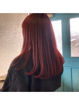 バングヘアーデザイン(BANG HairDesign) ローズチェリーカラー